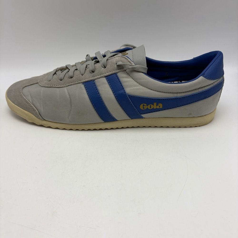 Gola Bullet Trainers Sneakers Mens Gray Nylon Blue Preppy Casual